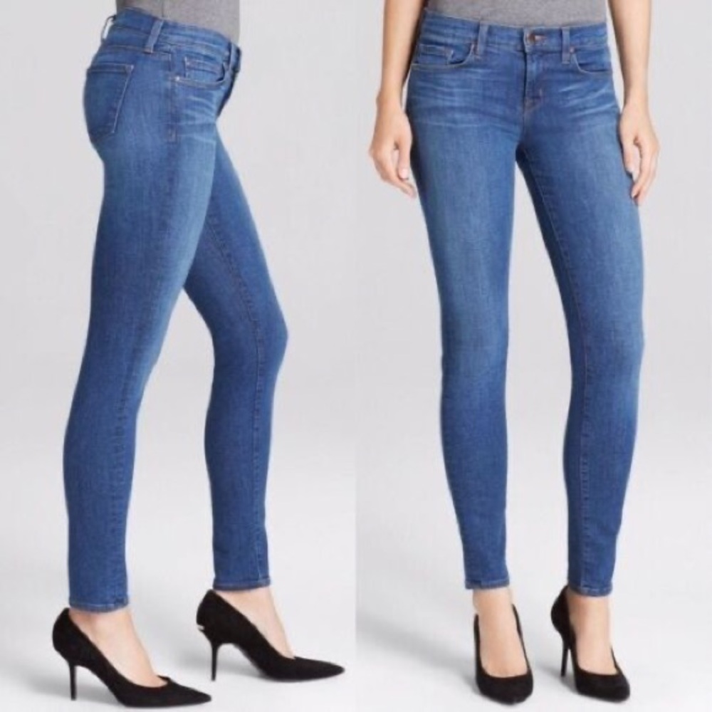 J Brand Mid Rise Skinny Jeans